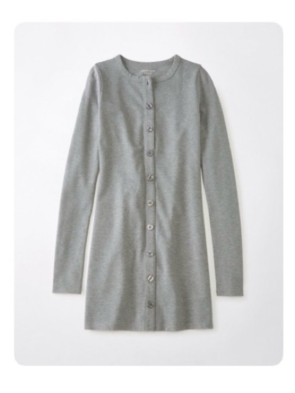 AE Knit Long-Sleeve Button Front
Mini Dress